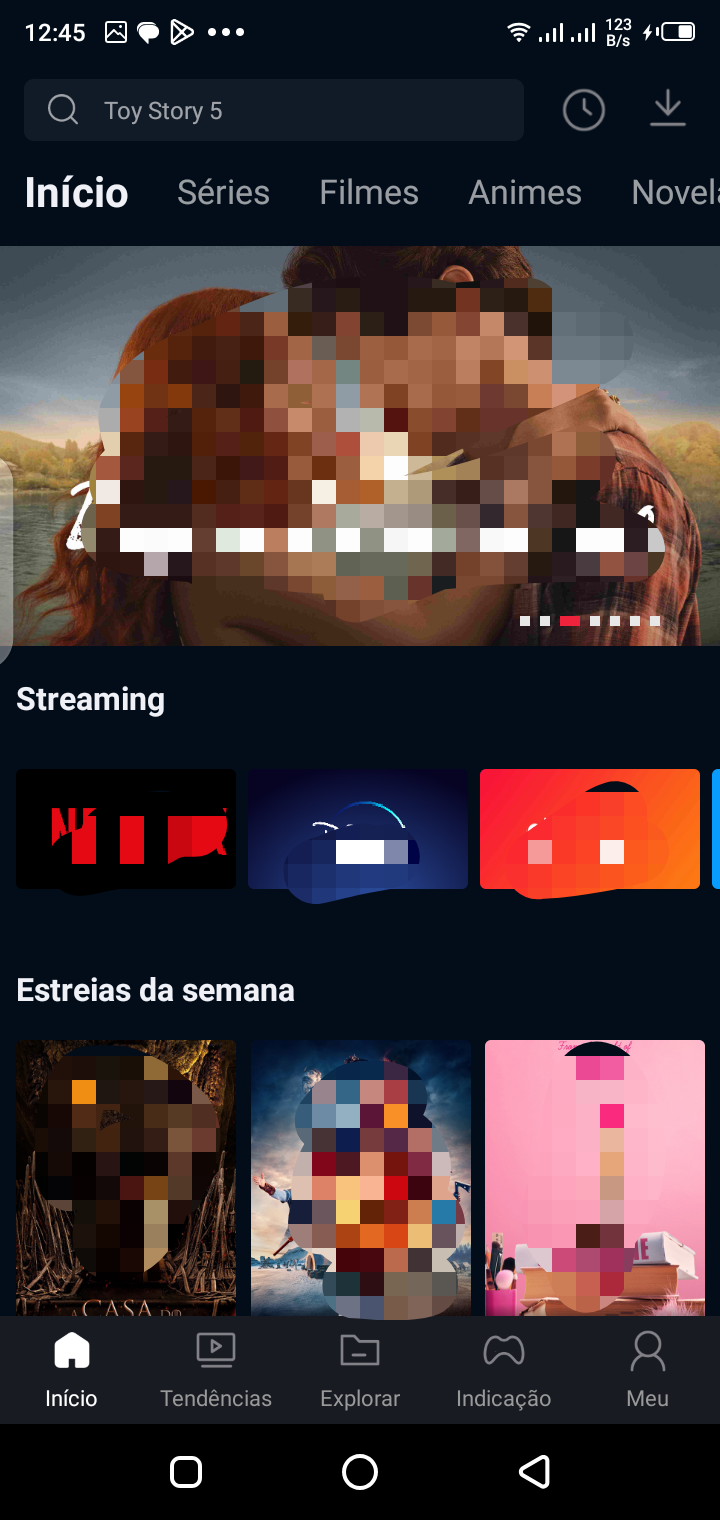 Deepcine search and entertainment category navigation